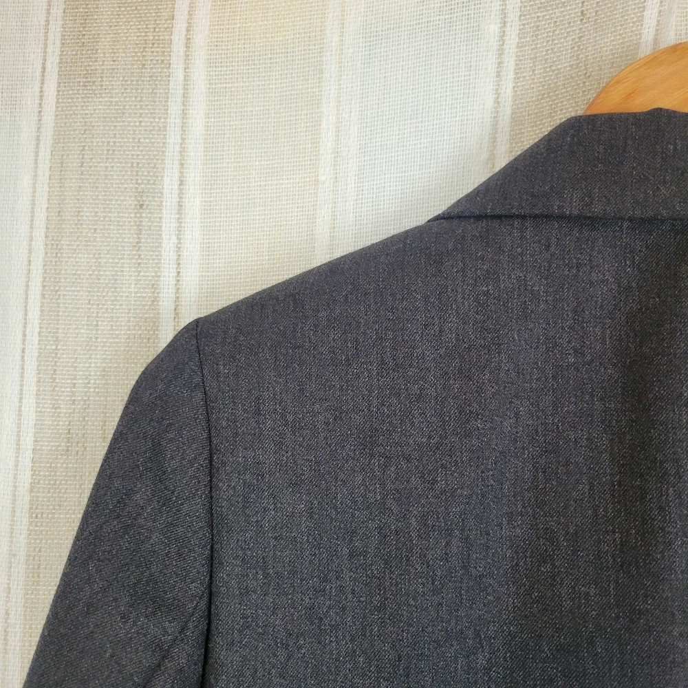Vintage‎ Pendleton 100% Virgin Wool Blazer Suit Jacket Gray Size 10 Petite - Picture 9 of 10